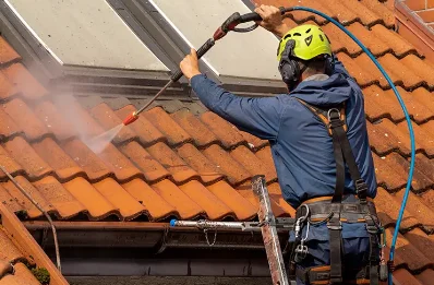 Démoussage et hydrofuge de toiture à Orègue